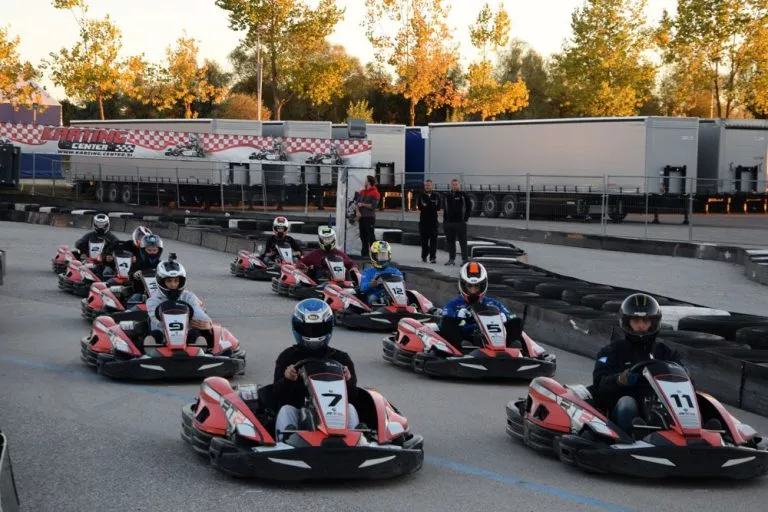 Karting all'aperto settimana dell'addio al celibato Lubiana slovenia