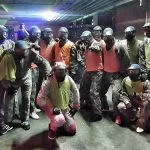 Stag party group on paintball